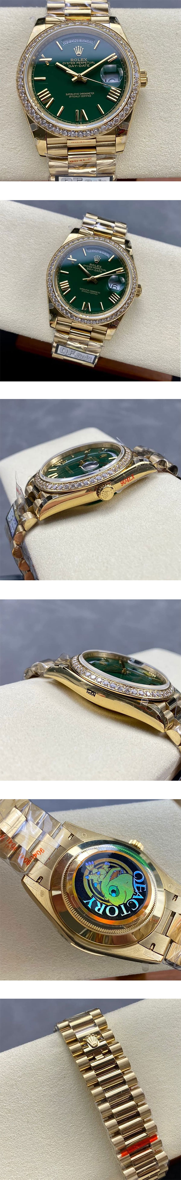 【QF工場 加重版】ロレックスコピー時計 デイデイト M228348RBR-0040 機能性が優れる 